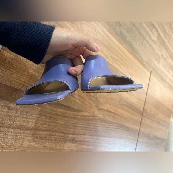 Bottega Veneta Stretch Square Toe Purple Lavender Backless Sandal Heel Pump - Picture 5 of 7